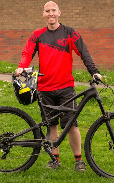 Gareth Edwards, mountain bike skills coach and guide